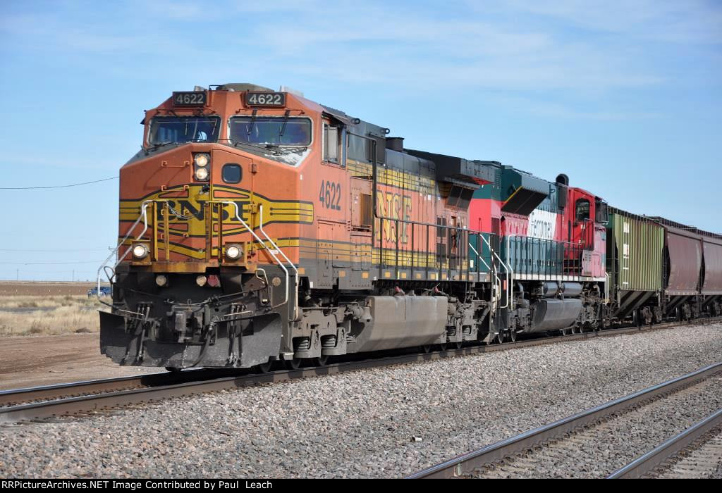 Westbound grain train